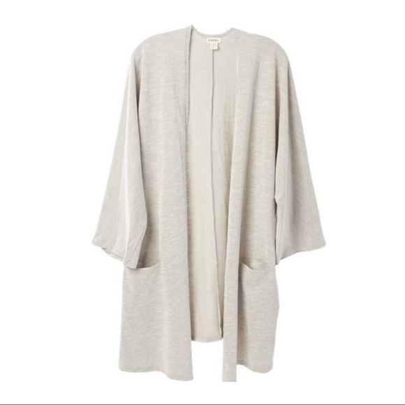 Donni. Gray Rib Sweater Cardigan - Picture 2 of 3